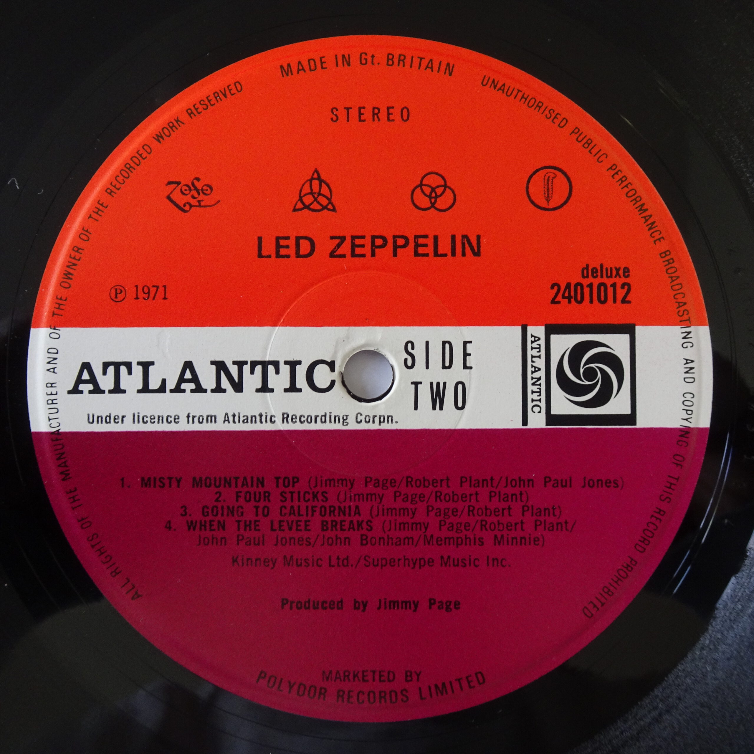 Led Zeppelin - - RareProgPsych rare 1st pressing records